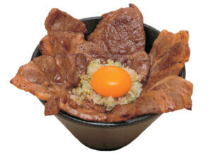 白金豚のミニはみだし豚丼