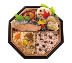 鮭京粕焼と天ぷら弁当