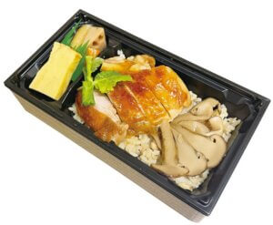 松茸と鶏照焼弁当