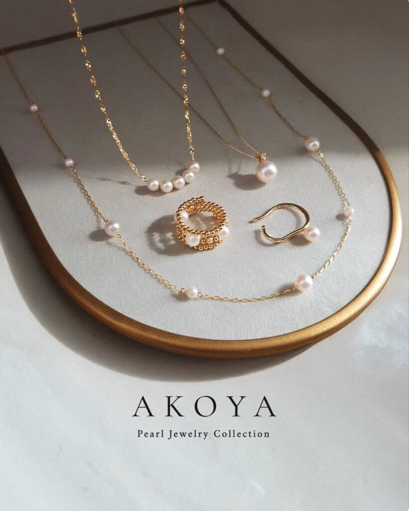 K18YG/K10YG/あこや真珠